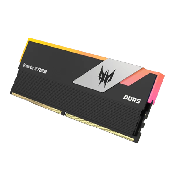 Acer Predator Vesta II RGB Series 64GB (32GBx2) DDR5 6000MHz Desktop Ram (Black) - Image 4